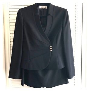 Tahari Black Skirt Suit